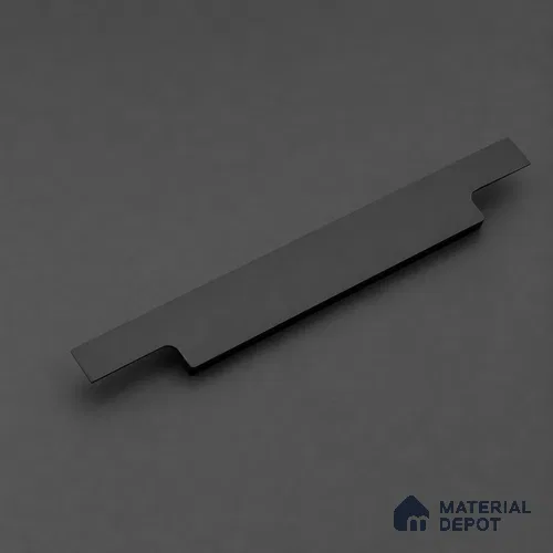 Ottr Aluminium Profile Handle HA 00341 Q Black Finish - 6in | 2 Years Warranty