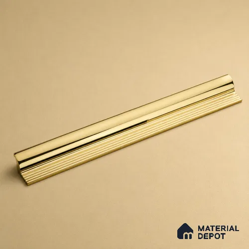 Ottr Aluminium Profile Handle HA 00343 Q Gold Finish - 12in | 2 Years Warranty