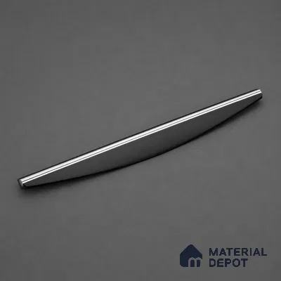 Ottr Aluminium Profile Handle HA 00348 K Black Chrome Finish - 448mm | 2 Years Warranty