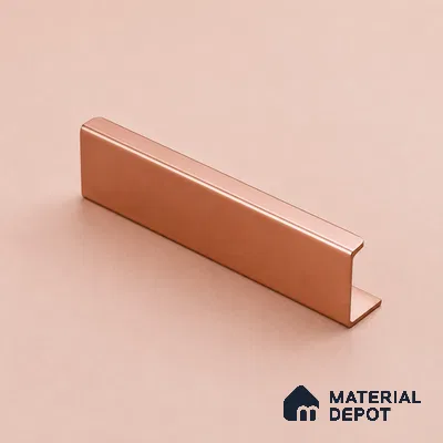 Ottr Aluminium Profile Handle HA 00349 K Rose Gold Finish - 24in | 2 Years Warranty