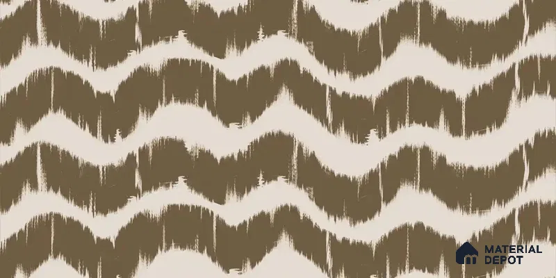 Waves Modern Abstract for Walls Muddy Brown Canvas (Customised Wallpaper)