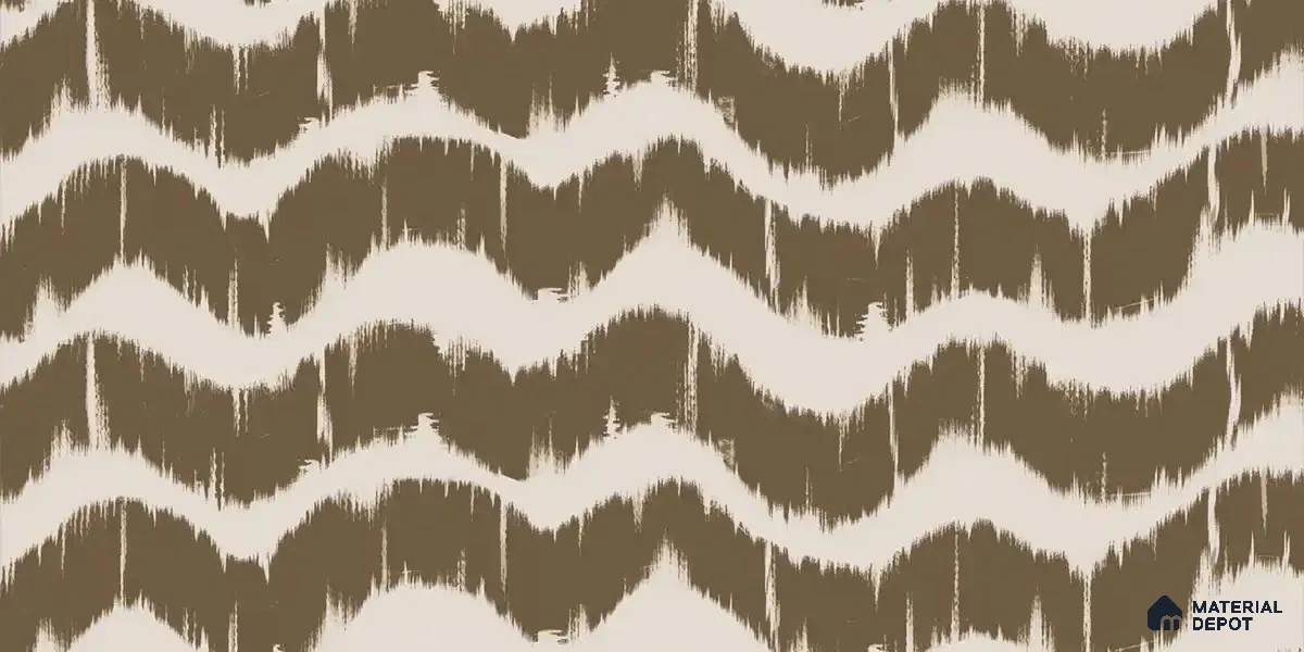 Waves Modern Abstract for Walls Muddy Brown Canvas (Customised Wallpaper)