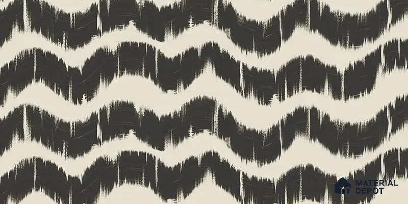 Charcoal Waves Modern Abstract for Walls Canvas (Customised Wallpaper)