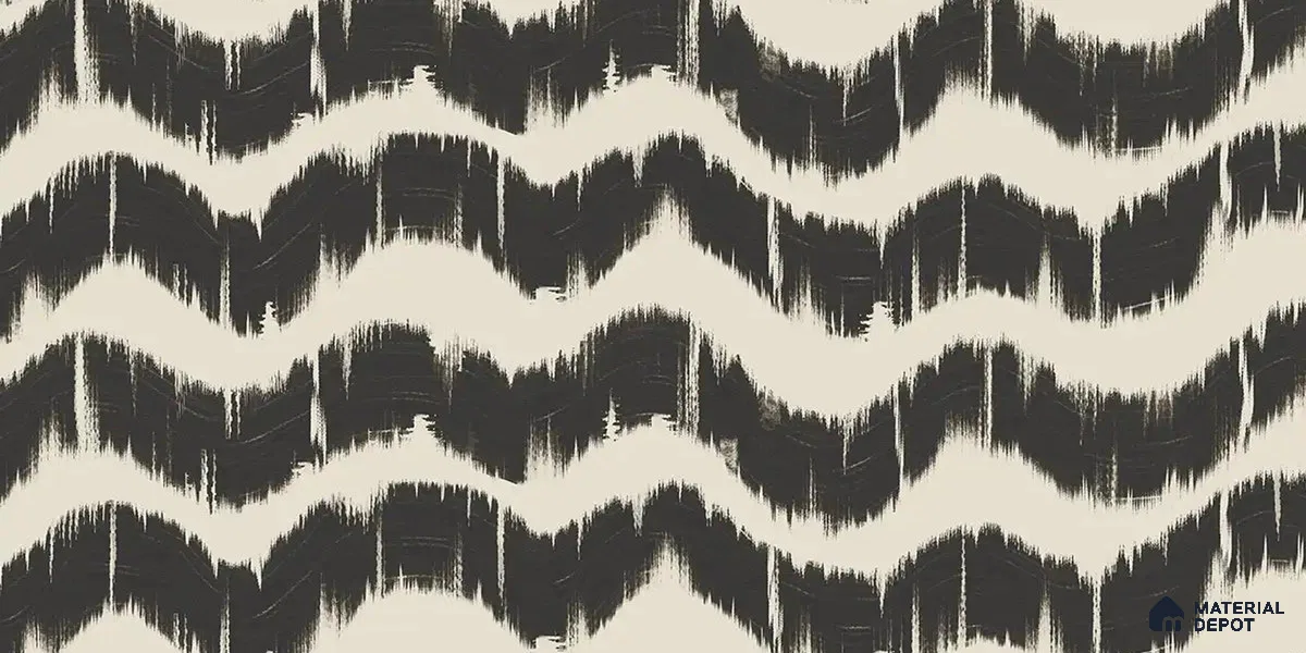 Charcoal Waves Modern Abstract for Walls Canvas (Customised Wallpaper)