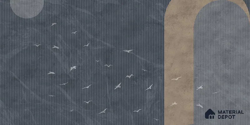 Modern Mood Abstract Design Wall Soft Feel (Customised Wallpaper)