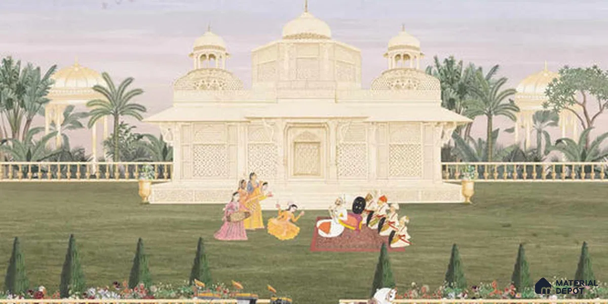 Bagaan Indian Art Inspired Luxury Soft Feel Wallpaper Design