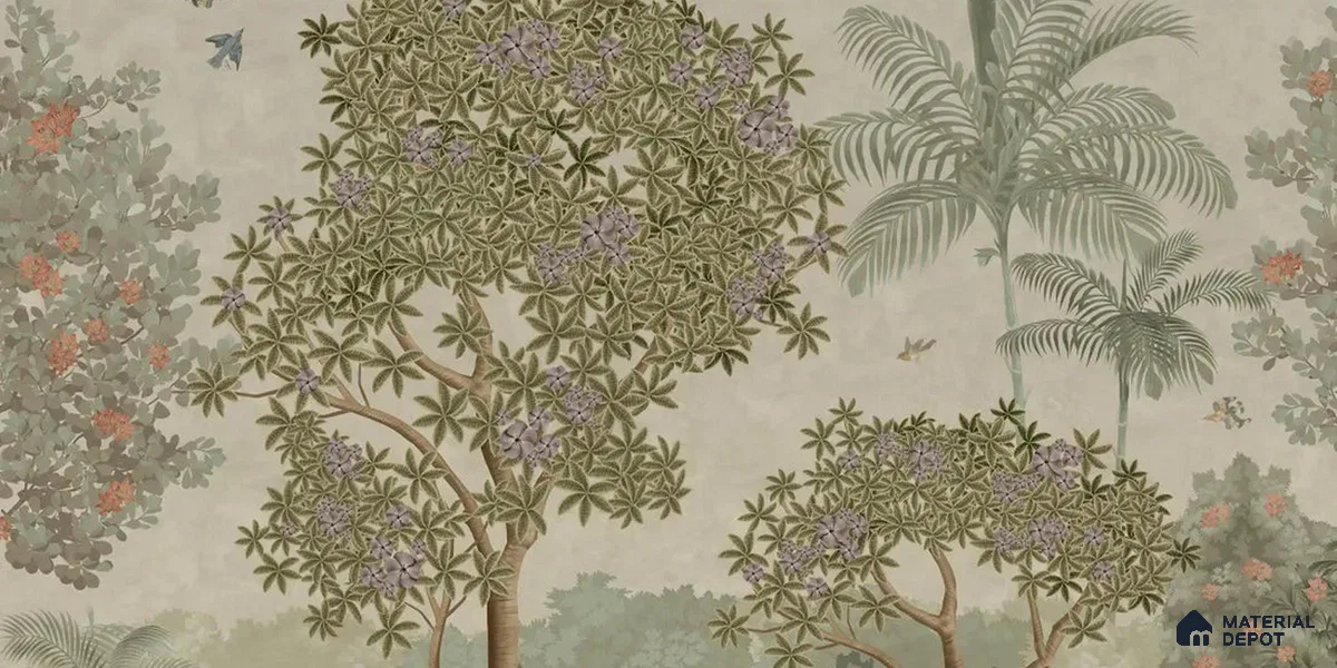Garden of Dreams Sandstone Customised Room Wallpaper