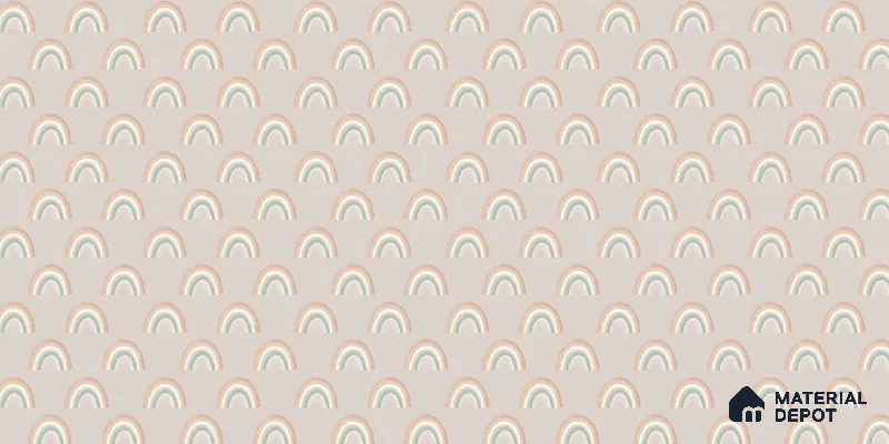 Pastel Pink Rainbow Charm Cancas Wallpaper