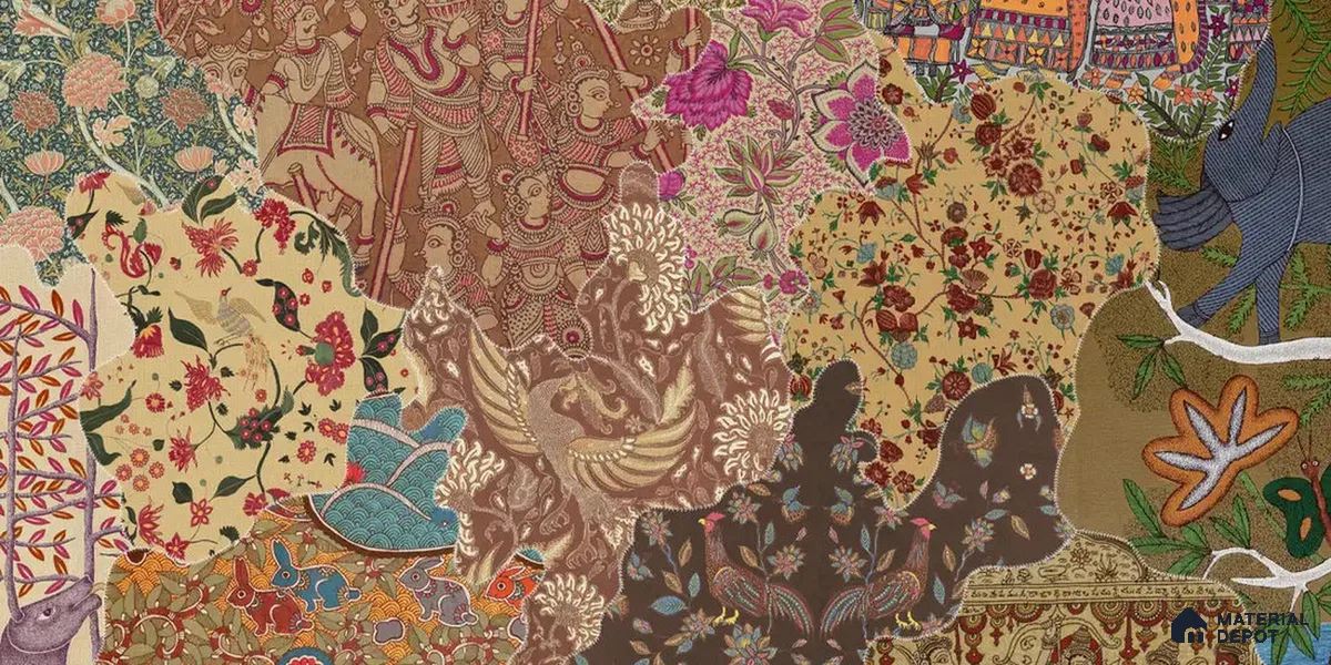 Rang Rali, Indian Sandstone Wallpaper | Customised Size Wallpaper