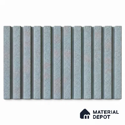PN 06975 Stone Look Louver1 8 ft x 0.83 ft Texture Finish  - 10 mm | Suitable for Feature Wall, TV Unit & Living Room