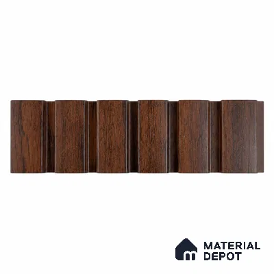 PN 07670 Wood Look Louver 9.5 ft x 0.83 ft Texture Finish  - 10 mm | Suitable for Feature Wall, TV Unit & Living Room