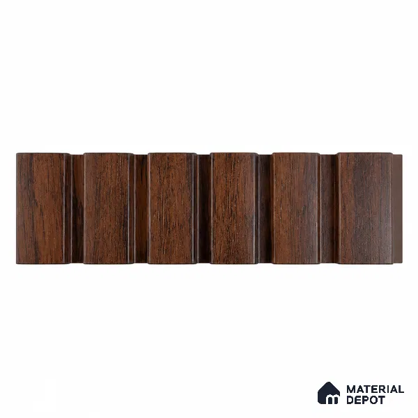 PN 07670 Wood Look Louver 9.5 ft x 0.83 ft Texture Finish - 10 mm | Suitable for Feature Wall, TV Unit & Living Room