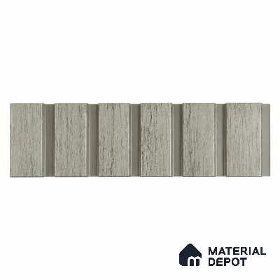 PN 07649 Wood Look Louver 8 ft x 0.83 ft Texture Finish  - 10 mm | Suitable for Feature Wall, TV Unit & Living Room
