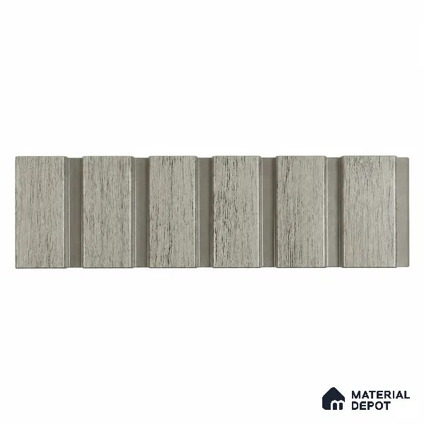 PN 07649 Wood Look Louver 8 ft x 0.83 ft Texture Finish - 10 mm | Suitable for Feature Wall, TV Unit & Living Room
