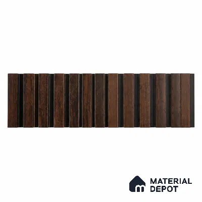 PN 07654 Wood Look Louver 8 ft x 0.83 ft Texture Finish  - 10 mm | Suitable for Feature Wall, TV Unit & Living Room