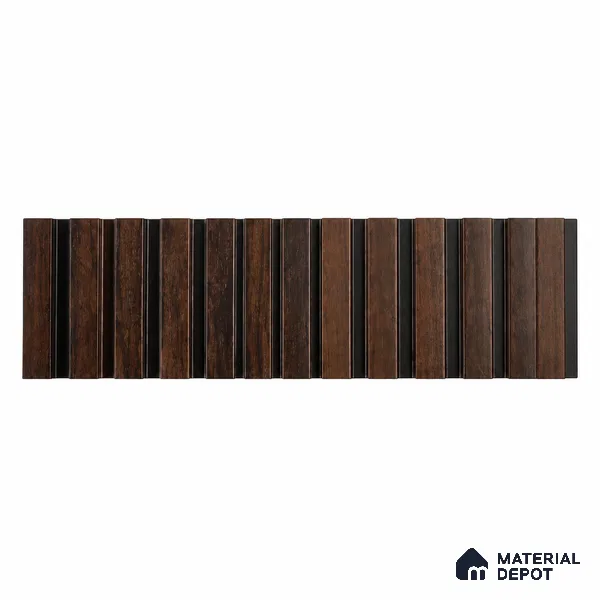 PN 07654 Wood Look Louver 8 ft x 0.83 ft Texture Finish - 10 mm | Suitable for Feature Wall, TV Unit & Living Room