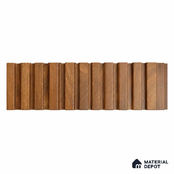 PN 07655 Wood Look Louver 8 ft x 0.83 ft Texture Finish - 10 mm | Suitable for Feature Wall, TV Unit & Living Room