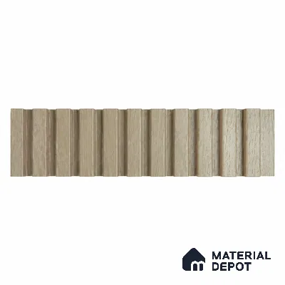PN 07657 Wood Look Louver 8 ft x 0.83 ft Texture Finish  - 10 mm | Suitable for Feature Wall, TV Unit & Living Room