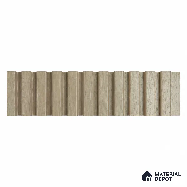 PN 07657 Wood Look Louver 8 ft x 0.83 ft Texture Finish - 10 mm | Suitable for Feature Wall, TV Unit & Living Room