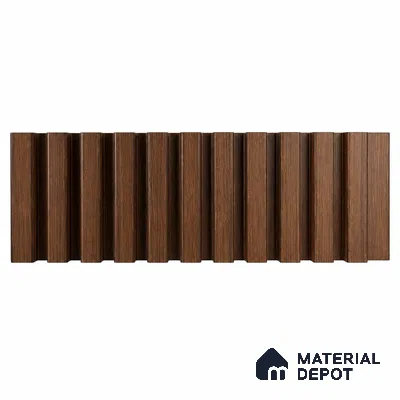 PN 07658 Wood Look Louver 8 ft x 0.83 ft Texture Finish  - 10 mm | Suitable for Feature Wall, TV Unit & Living Room