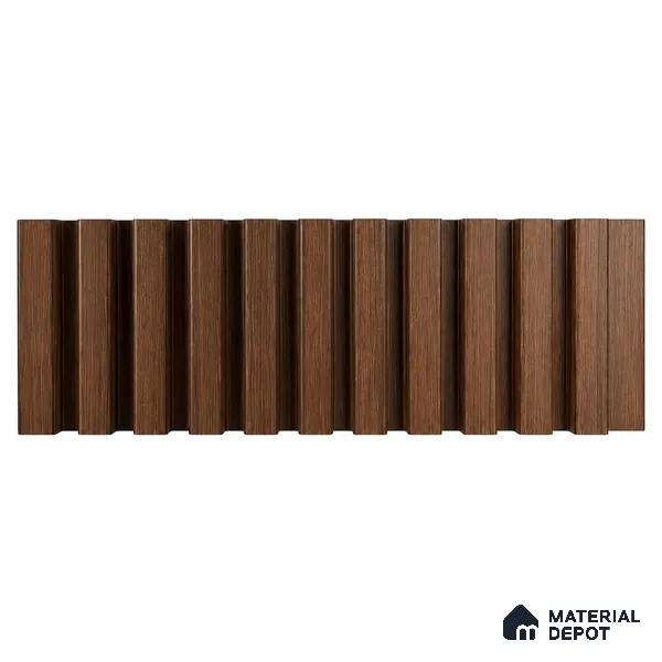 PN 07658 Wood Look Louver 8 ft x 0.83 ft Texture Finish  - 10 mm | Suitable for Feature Wall, TV Unit & Living Room