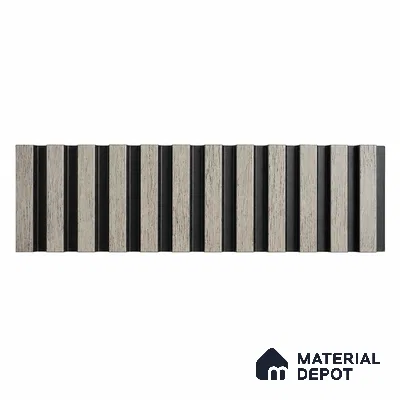 PN 07660 Wood Look Louver 8 ft x 0.83 ft Texture Finish  - 10 mm | Suitable for Feature Wall, TV Unit & Living Room