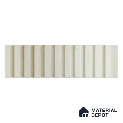 PN 07662 Solid Colors Look Louver 8 ft x 0.83 ft Texture Finish  - 10 mm | Suitable for Feature Wall, TV Unit & Living Room
