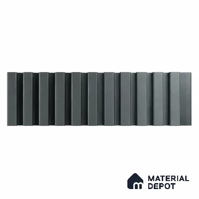 PN 07664 Solid Colors Look Louver 8 ft x 0.83 ft Texture Finish  - 10 mm | Suitable for Feature Wall, TV Unit & Living Room