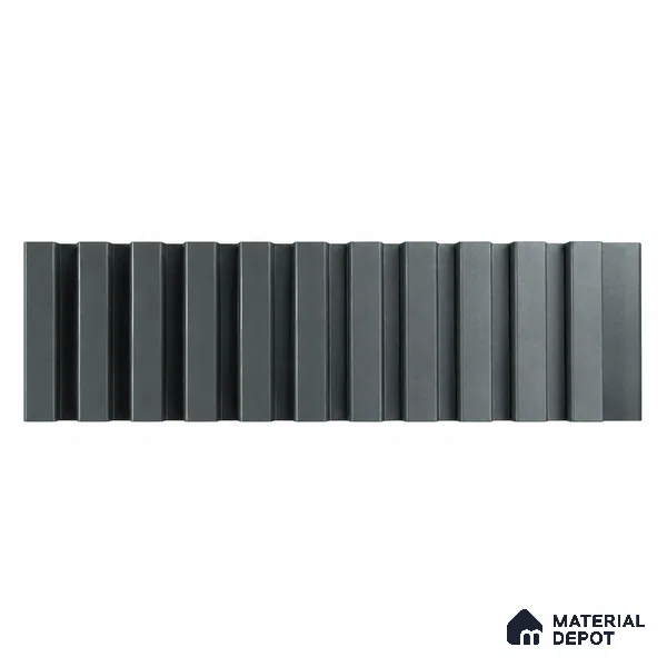 PN 07664 Solid Colors Look Louver 8 ft x 0.83 ft Texture Finish - 10 mm | Suitable for Feature Wall, TV Unit & Living Room