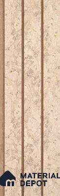 Cream Fabric Look PN 03019 8 ft x 4.9 inch Charcoal Panel - 8 mm | Suitable for Feature Wall, TV Unit & Living Room | Width is Subjected to 5% Variation
