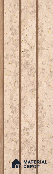 Cream Fabric Look PN 03019 8 ft x 4.9 inch Charcoal Panel - 8 mm | Suitable for Feature Wall, TV Unit & Living Room | Width is Subjected to 5% Variation