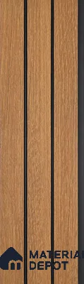 Wooden Look PN 03297 8 ft x 4.9 inch Charcoal Panel - 8 mm | Suitable for Feature Wall, TV Unit & Living Room | Width is Subjected to 5% Variation