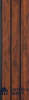 Brown Rustic Look PN 03300 8 ft x 4.9 inch Charcoal Panel - 8 mm | Suitable for Feature Wall, TV Unit & Living Room | Width is Subjected to 5% Variation