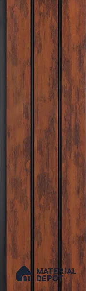Brown Rustic Look PN 03300 8 ft x 4.9 inch Charcoal Panel - 8 mm | Suitable for Feature Wall, TV Unit & Living Room | Width is Subjected to 5% Variation