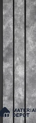 Grey Cement Look PN 03302 8 ft x 4.9 inch Charcoal Panel - 8 mm | Suitable for Feature Wall, TV Unit & Living Room | Width is Subjected to 5% Variation