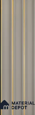 Grey Metallic Look PN 04068 9.5 ft x 4.9 inch Charcoal Panel - 12 mm | Suitable for Feature Wall, TV Unit & Living Room | Width is Subjected to 5% Variation