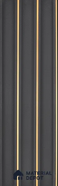 Wooden Look PN 04074 9.5 ft x 4.9 inch Charcoal Panel - 12 mm | Suitable for Feature Wall, TV Unit & Living Room | Width is Subjected to 5% Variation