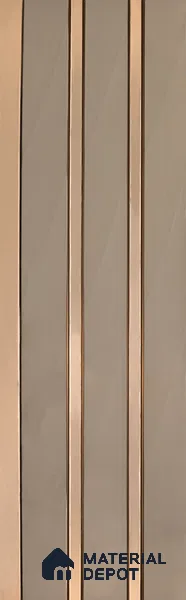White Plain Colour Look PN 04077 9.5 ft x 4.9 inch Charcoal Panel - 12 mm | Suitable for Feature Wall, TV Unit & Living Room | Width is Subjected to 5% Variation