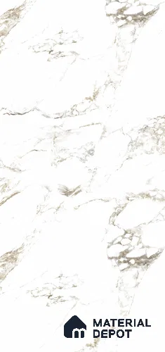 White Marble Look LM 26111 Texture Finish Decorative Laminate 8 ft x 4 ft - 1 mm | Ideal for Living Room, Bedroom, Kitchen, TV Cabinet, Wardrobe