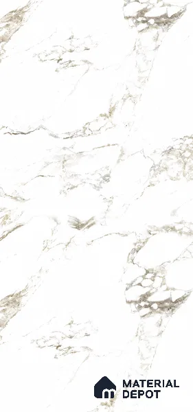 White Marble Look LM 26111 Texture Finish Decorative Laminate 8 ft x 4 ft - 1 mm | Ideal for Living Room, Bedroom, Kitchen, TV Cabinet, Wardrobe