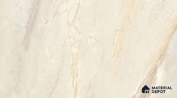 Almond Cream Stone Look LM 26130 Lumina Stone Finish Decorative Laminate 8 ft x 4 ft - 1 mm | Ideal for Living Room, Bedroom, Kitchen, TV Cabinet, Wardrobe