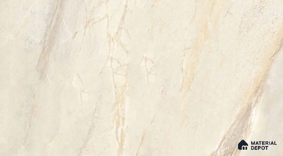 Almond Cream Stone Look LM 26130 Lumina Stone Finish Decorative Laminate 8 ft x 4 ft - 1 mm | Ideal for Living Room, Bedroom, Kitchen, TV Cabinet, Wardrobe