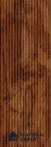 Copper Brown Fluted Look LM 26146 Flute Glossy Finish Decorative Laminate 8 ft x 4 ft - 1 mm | Ideal for Living Room, Bedroom, Kitchen, TV Cabinet, Wardrobe