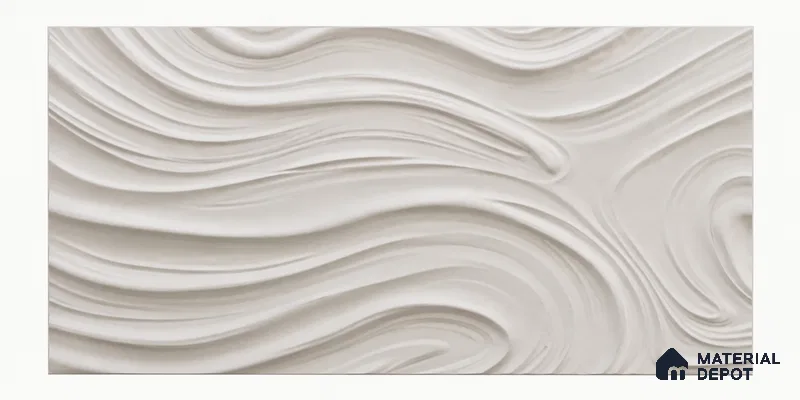 Flowing Dunes 6 ft x 3 ft CNC Made HDHMR Panel - 25 mm