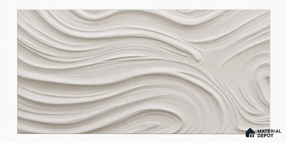 Flowing Dunes 6 ft x 3 ft CNC Made HDHMR Panel - 25 mm
