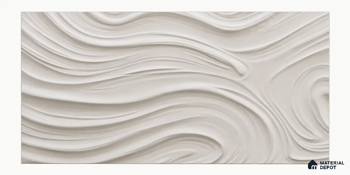 Flowing Dunes 6 ft x 3 ft CNC Made HDHMR Panel - 25 mm