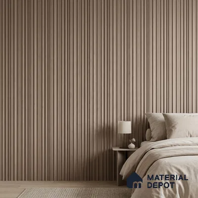 Mocha Brown Plain Colour Look PN 00001 9.5 ft x 4.8 inch Charcoal Panel - 12 mm | Suitable for Feature Wall, TV Unit & Living Room | Width is Subjected to 5% Variation
