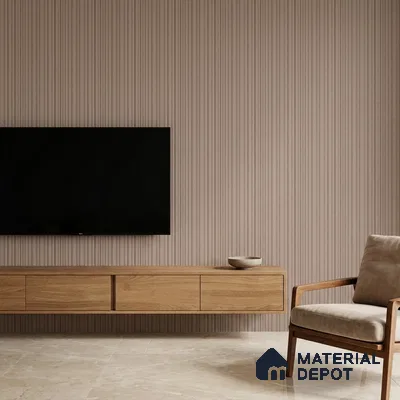 Mocha Brown Plain Colour Look PN 00001 9.5 ft x 4.8 inch Charcoal Panel - 12 mm | Suitable for Feature Wall, TV Unit & Living Room | Width is Subjected to 5% Variation