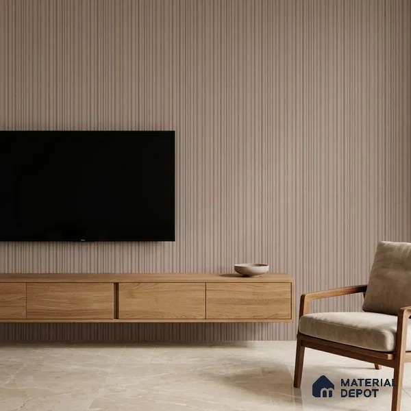 Mocha Brown Plain Colour Look PN 00001 9.5 ft x 4.8 inch Charcoal Panel - 12 mm | Suitable for Feature Wall, TV Unit & Living Room | Width is Subjected to 5% Variation