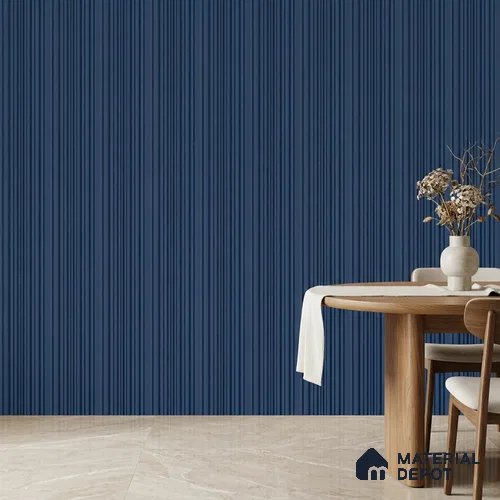Prussian Blue Plain Colour Look PN 00517 9.5 ft x 4.8 inch Charcoal Panel - 12 mm | Suitable for Feature Wall, TV Unit & Living Room | Width is Subjected to 5% Variation